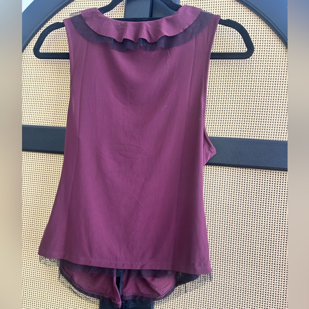 Mauve Ruffled Blouse - Picture 4 of 4